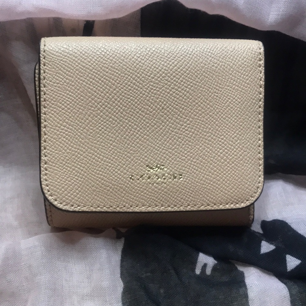 Coach Beige bifold wallet